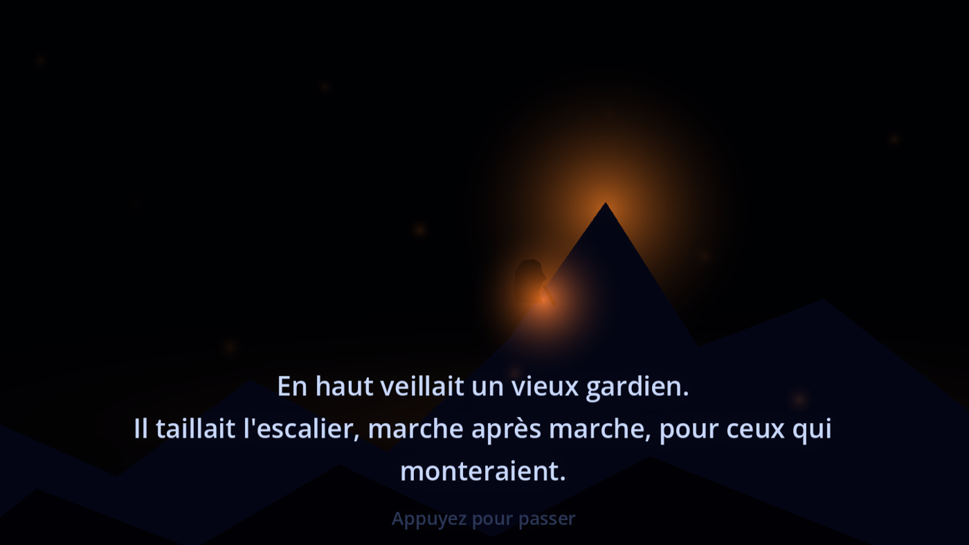 Le vieux gardien : une silhouette courbée, appuyée sur son bâton, à contre-jour du foyer, sa lampe chaude à la main.
